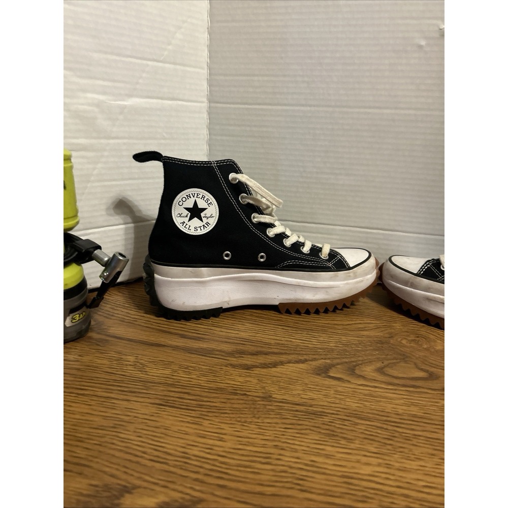 Converse Run Star Hike Women's Shoes Size Men's 6 Woman's 7.5 Black - Picture 2 of 5